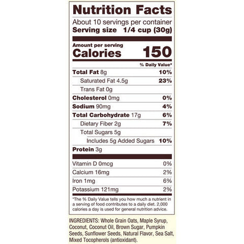 Bobs Red Mill, Homestyle Granola Maple Sea Salt, 11 Oz(Case Of 6)