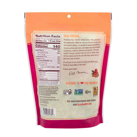Bobs Red Mill, Homestyle Granola Cranberry Almond, 11 Oz(Case Of 6)