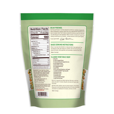 Bobs Red Mill, Soup Mixed Vegetable, 28 Oz(Case Of 4)