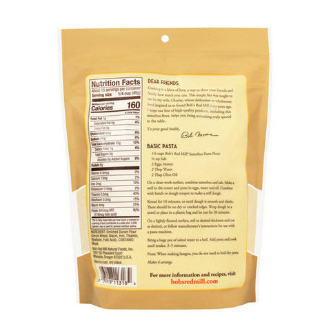 Bobs Red Mill, Semolina Flour, 24 Oz