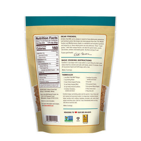 Bobs Red Mill, Red Bulgar Hard Wheat, 24 Oz(Case Of 4)