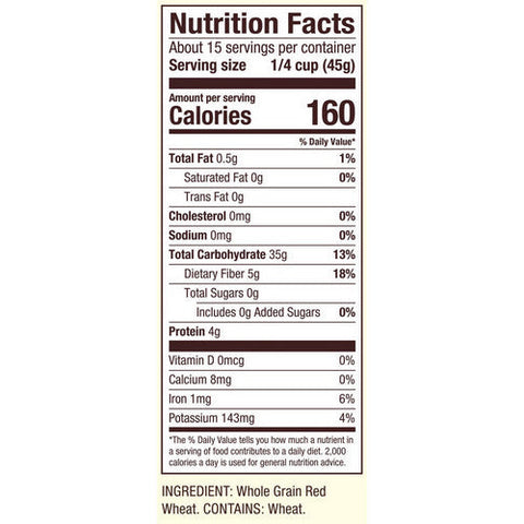 Bobs Red Mill, Red Bulgar Hard Wheat, 24 Oz(Case Of 4)