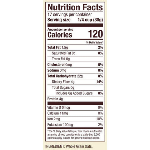 Bobs Red Mill, Oat Flour, 18 Oz(Case Of 4)