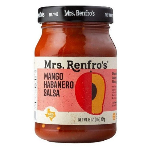 Mrs Renfro, Salsa Habanero Mango, 16 Oz(Case Of 6)