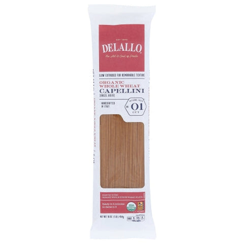 Delallo, Pasta Whlwht Capellini, Case of 16 X 16 Oz