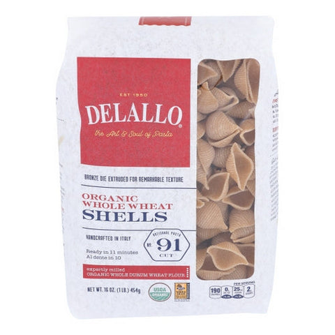 Pasta Whlwht Shell Case of 16 X 16 Oz by Delallo