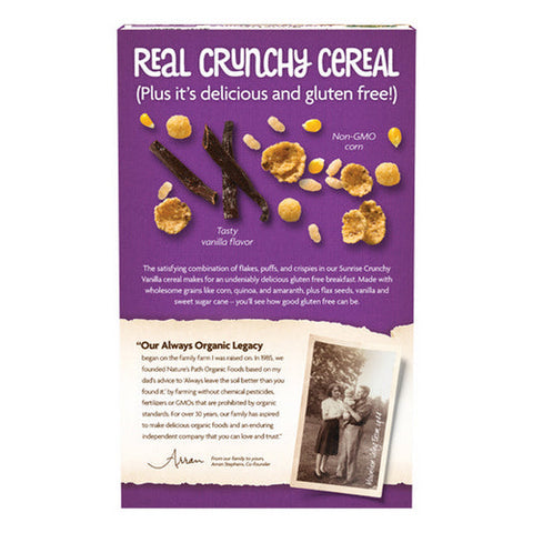 Natures Path, Organic Sunrise Crunchy Vanilla Cereal, 10.6 Oz(Case Of 12)