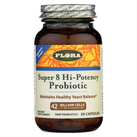 Flora, Super 8 Hi-Potency Prodbitoc, 30 Caps