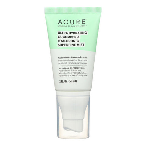 Acure, Ultra Hydrating Cucumber & Hyaluronic Superfine Mist, 2 Oz