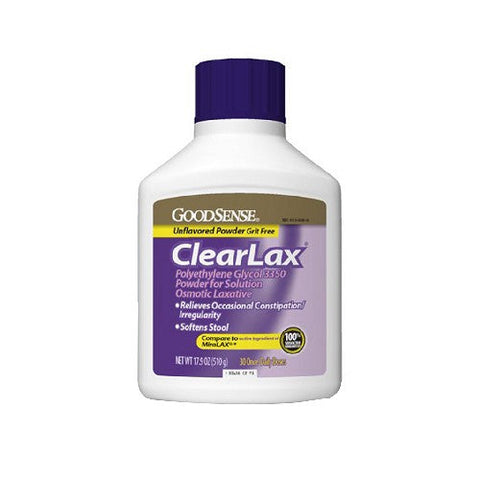 Good Sense, Clearlax Polyethylene Glycol 3350, 17.9 Oz