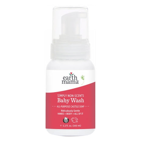 Earth Mama Angel Baby, Baby Wash Unscented, 5.3 Oz