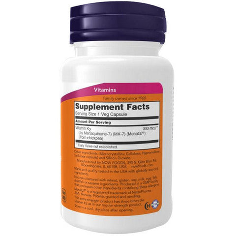 Now Foods, MK-7 Vitamin K-2, 60 Veg Caps
