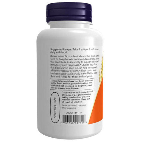 Now Foods, Black Cumin Seed Oil, 1000 Mg, 60 Softgels