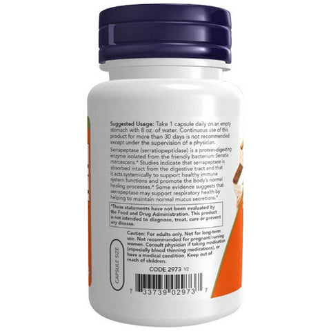 Now Foods, Serrapeptase, 60,000 Units, 60 Veg Caps