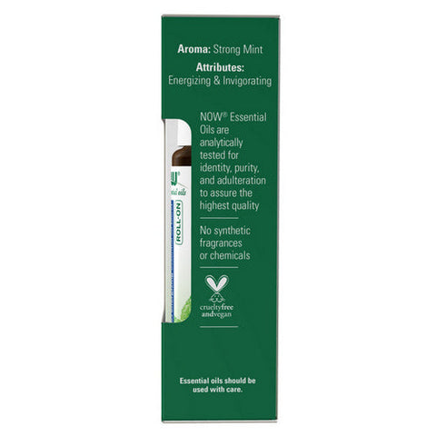 Now Foods, Organic Essential Roll-On, Peppermint 10 ml