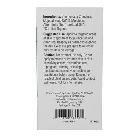Now Foods, Organic Roll On, Tea Tree 10 ml