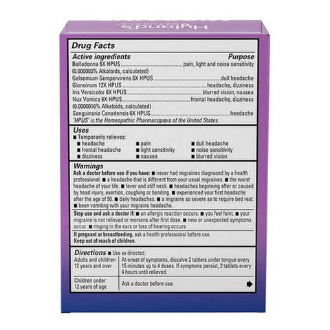 Hylands, Migraine Relief, 100 Tabs