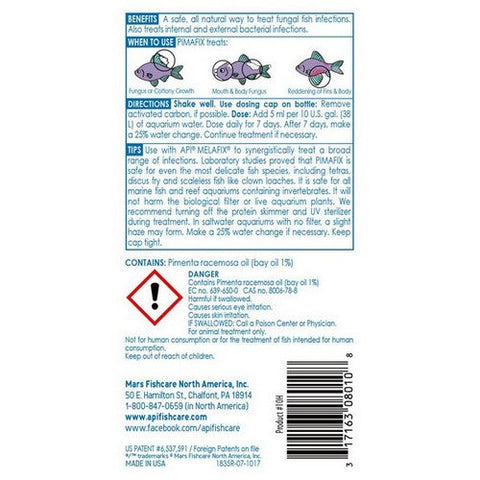 API, PimaFix Antifungal Fish Remedy, 8 oz Bottle (Treats 474 Gallons)