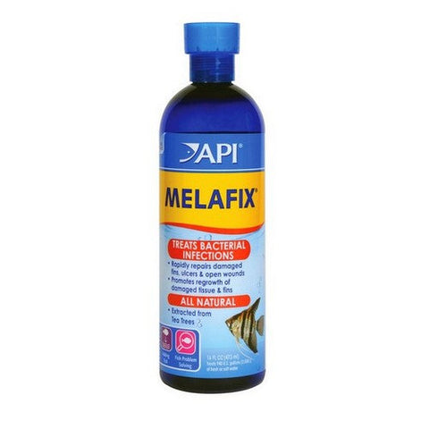 API, MelaFix Antibacterial Fish Remedy, 16 oz Bottle (Treats 948 Gallons)