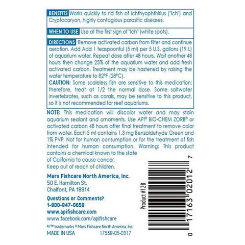 API, Liquid Super Ick Cure, 4 oz Bottle (Treats 118 Gallons)