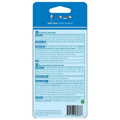 API, 5 in 1 Aquarium Test Strips, 4 Strips