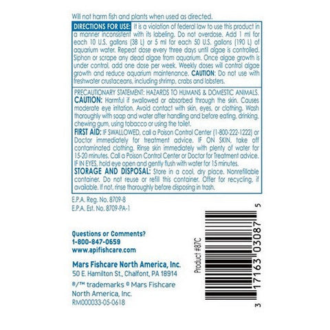 API, AlgaeFix for Freshwater Aquariums, 4 oz