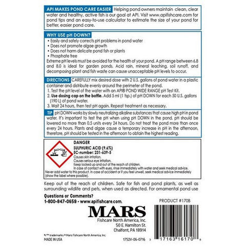 Pond Care, pH Down pH Adjuster, 16 oz (Treats 2,400 Gallons)