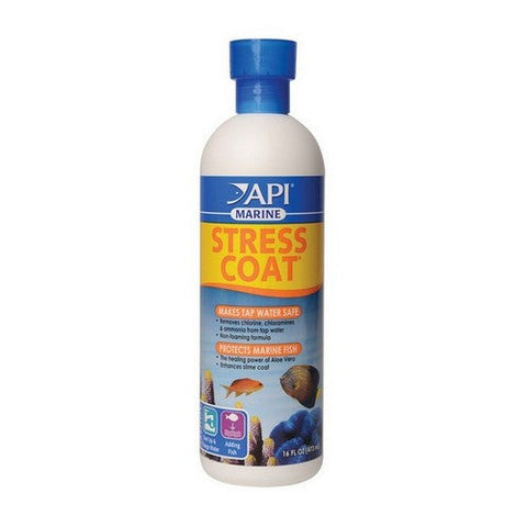 API, Stress Coat Marine Fish & Tap Water Conditioner, 16 oz (Treats 948 Gallons)