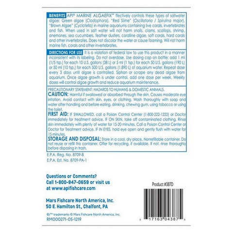 API, AlgaeFix for Marine Aquariums, 16 oz