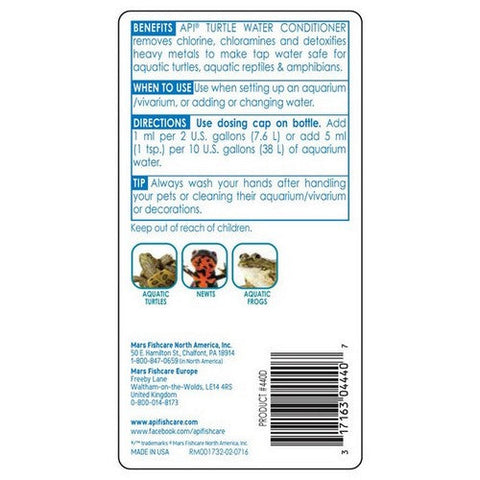 API, Turtle Water Conditioner, 8 oz
