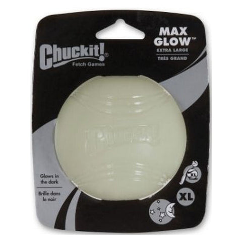 Max Glow Ball X-Large Ball - 3.5" Diameter - 1 Pack by Chuckit!