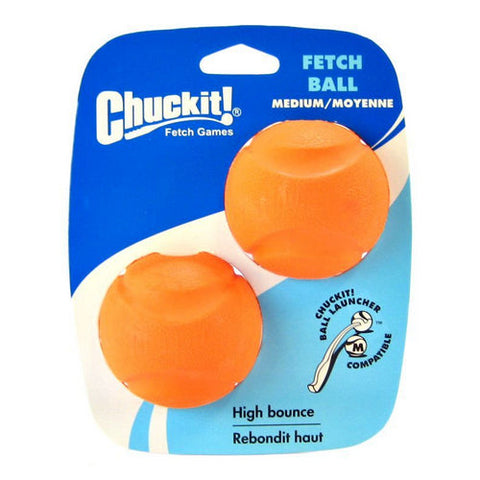 Fetch Balls Medium Ball - 2.25" Diameter (2 Pack) by Chuckit!
