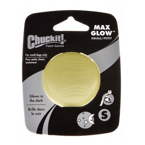 Max Glow Ball Small Ball - 2" Diameter (1 Pack) by Chuckit!