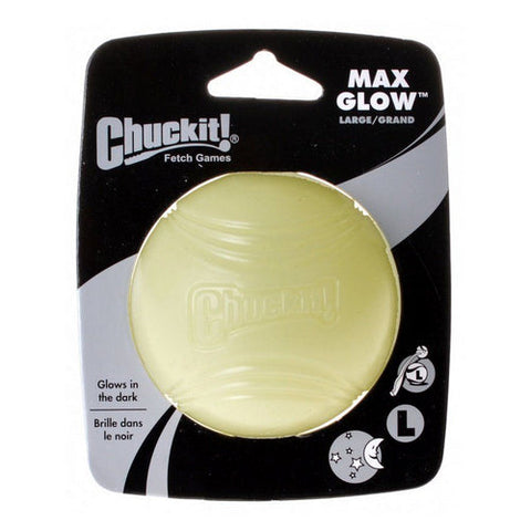 Max Glow Ball Large Ball - 3" Diameter (1 Pack) by Chuckit!