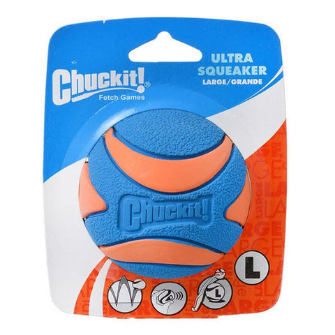 Ultra Squeaker Ball Dog Toy Large (3" Diameter) by Chuckit!