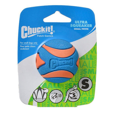 Ultra Squeaker Ball Dog Toy Small (2" Diameter) by Chuckit!