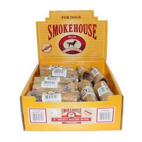 Treats Meaty Round Bone Large - 5" Long by Smokehouse