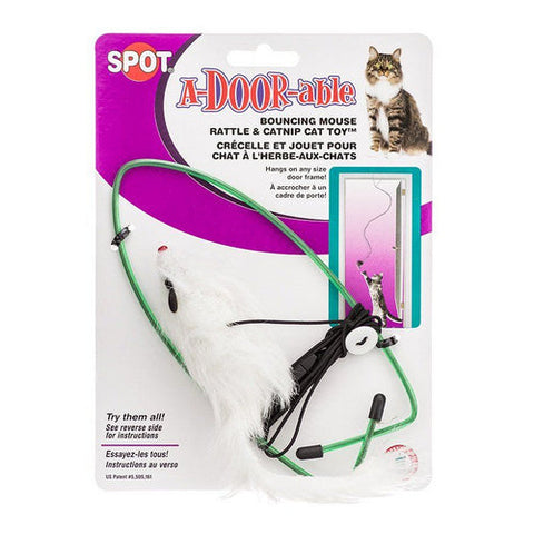 Spot, Spotnips A-Door-able Fur Mouse Cat Toy, Fur Mouse Cat Toy