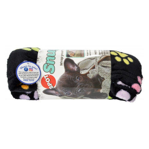 Snuggler Rainbow Pawprint Pet Blanket 30" x 40" by Spot