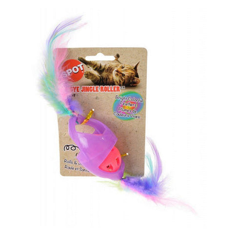 Spot, Tie Dye Jingle Roller Cat Toy - Assorted Colors, 1 Count