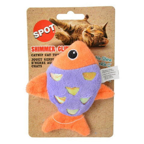 Spot, Shimmer Glimmer Fish Catnip Toy - Assorted Colors, 1 Count