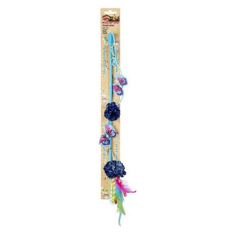 Spot, Butterfly and Mylar Teaser Wand Cat Toy - Assorted Colors, 1 count