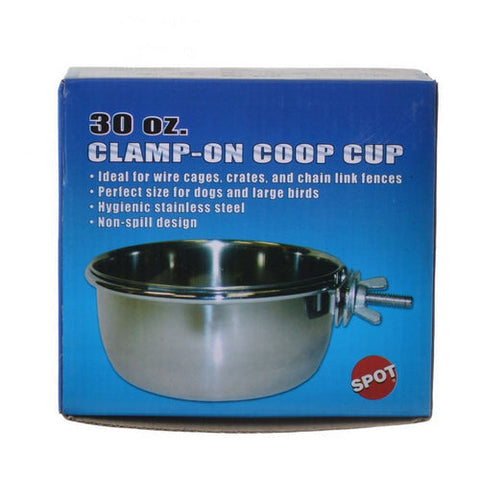 Spot, Stainless Steel Coop Cup with Bolt Clamp, 30 oz