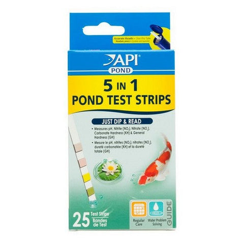 API, API Pondcare 5-in-1 Pond Test Strips, 25 count