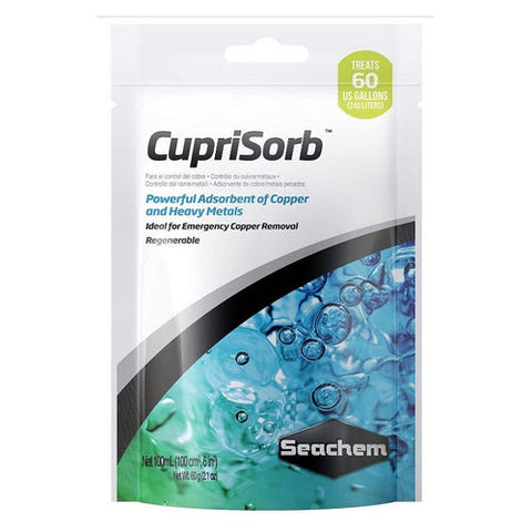 Seachem, Seachem CupriSorb Powerful Adsorbent of Copper and Heavy Metals for Aquariums, 100 mL