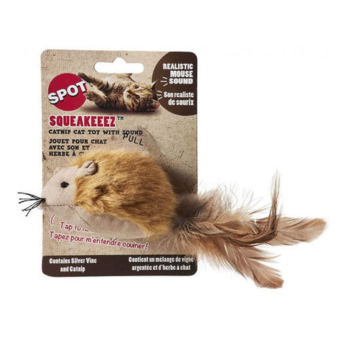 Spot, Spot Squeakeeez Mouse Cat Toy Assorted Colors, 1 count