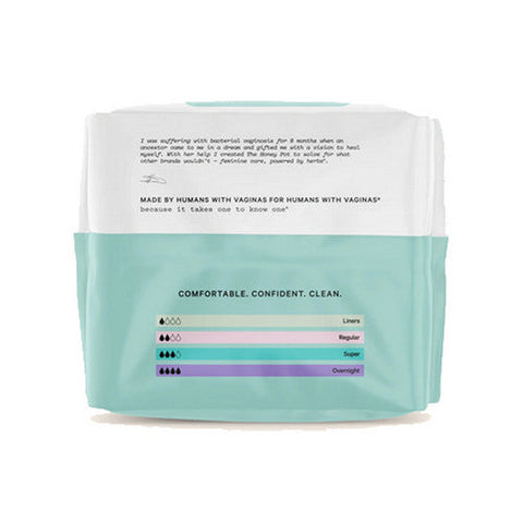 The Honey Pot, Organic Cotton Non-Herbal Super Pads, 16 Count