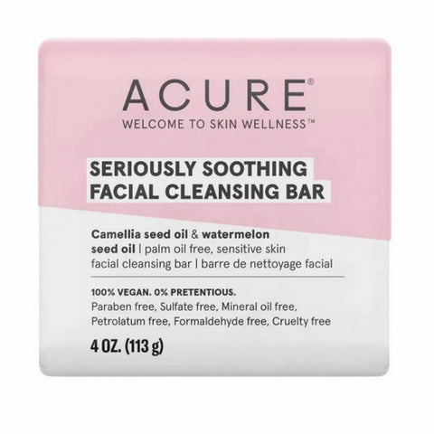 Acure, Seriously Soothing Facial Cleansing Bars, 4 Oz