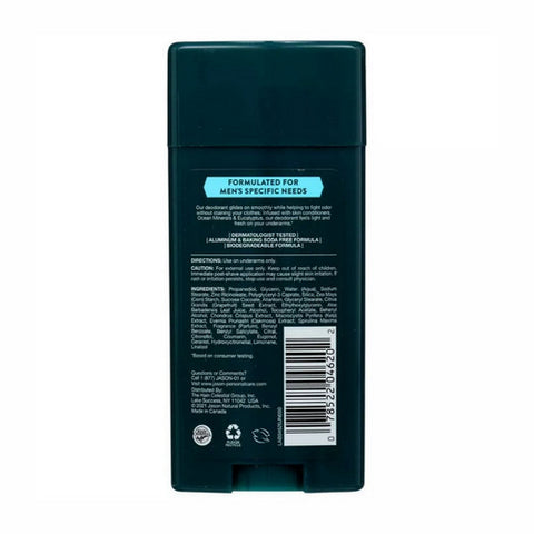Jason Natural Products, Deodorant Stick Ocean Minerals, Eucalyptus 2.5 Oz