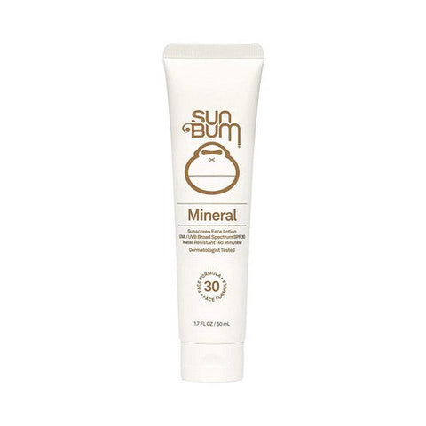 Mineral SPF 30 Sunscreen Face Lotion Non-Tinted 1.7 Oz by Sun Bum